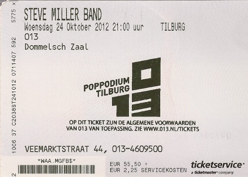 Ticket Steve Miller Band in 013