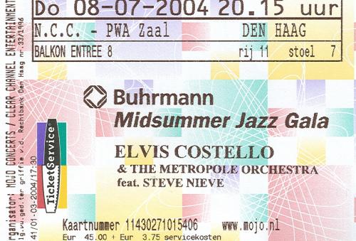 Ticket Elvis Costello