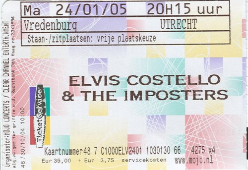 Ticket Elvis Costello