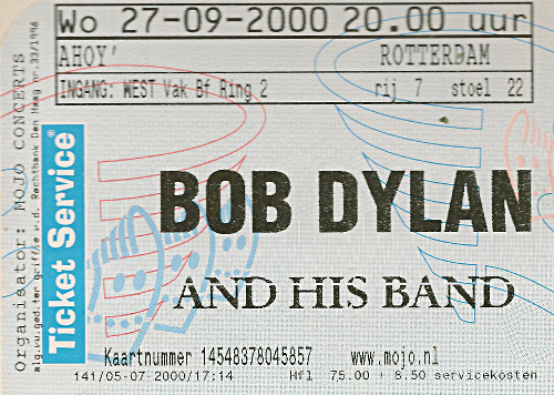 Ticket Bob Dylan